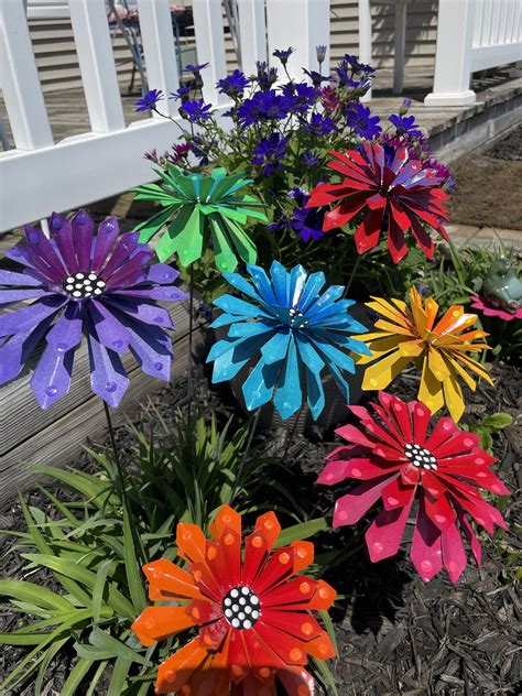 metal flowers on house|decorative metal flowers for outdoors.